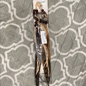 Feather hair piece and necklace